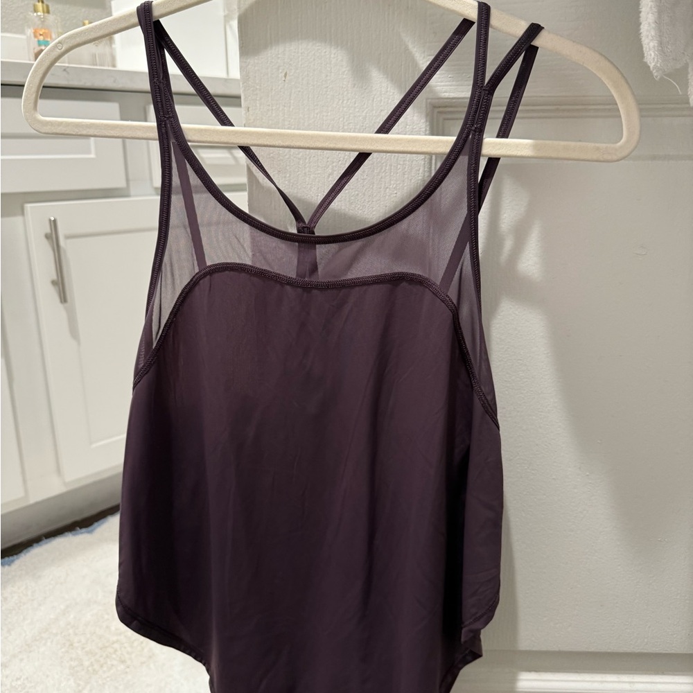 Purple Strappy Tank Top